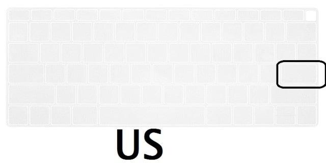 Housse de clavier en silicone étanche pour claviers AZERTY US EU, film protecteur en silicone parfaitement ajusté pour ordinateurs portables