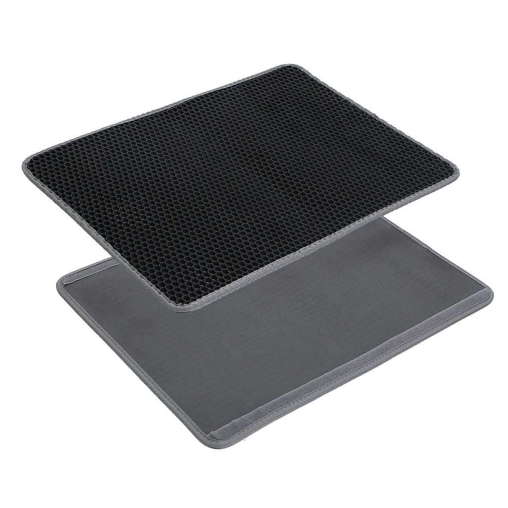 Tapis de litière pour chat double couche en EVA nid d'abeille