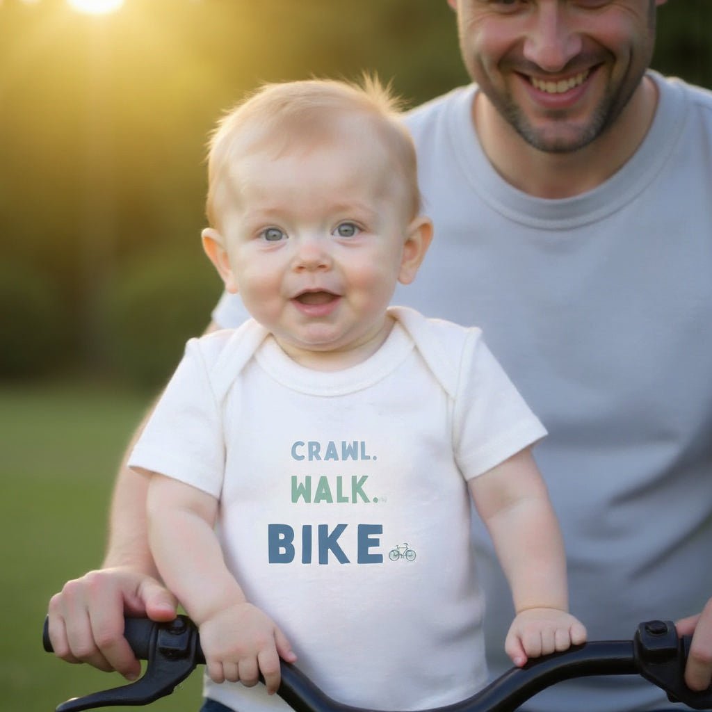 justaucorps graphique | ramper marcher faire du vélo