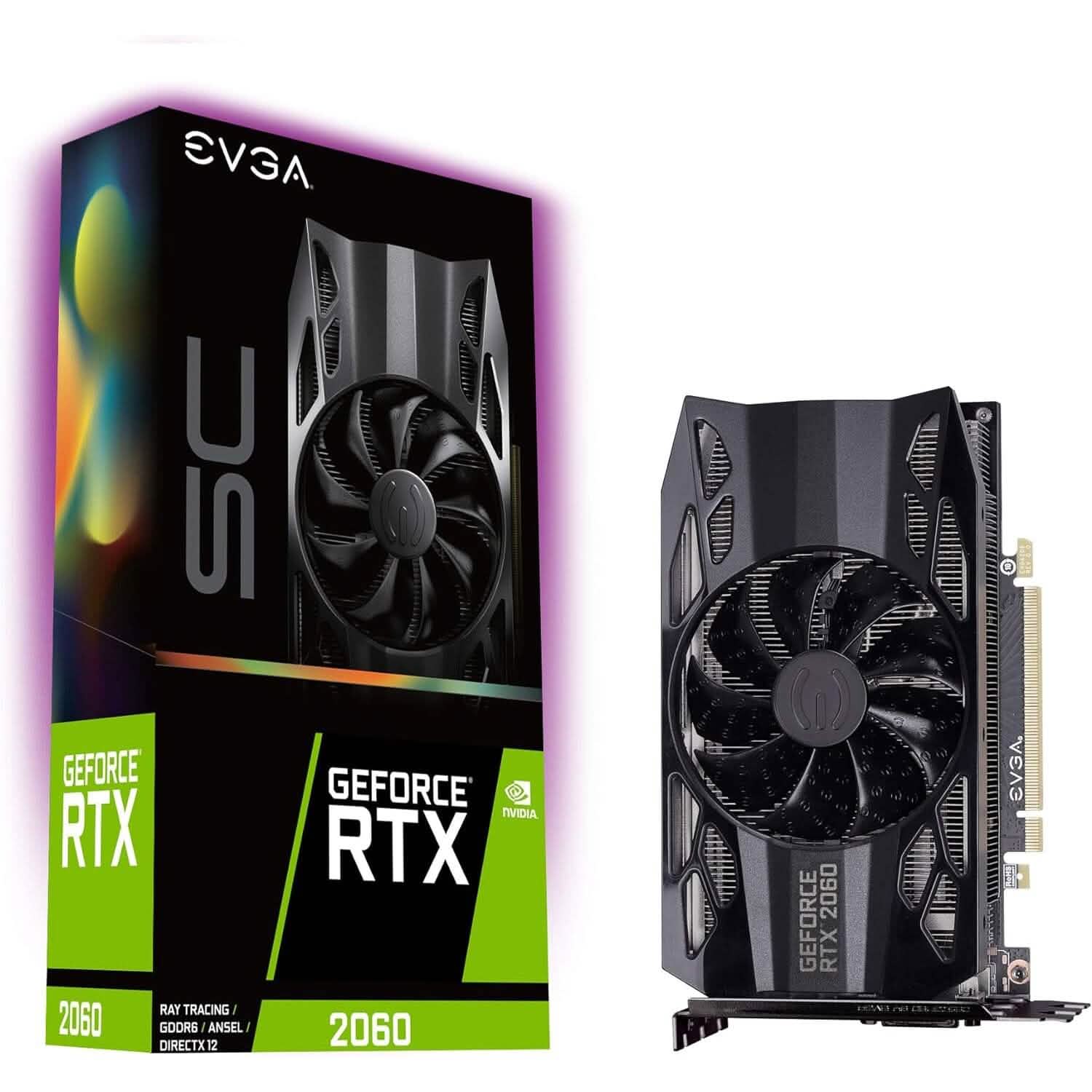 Carte graphique EVGA GeForce RTX 2060 SC Gaming (reconditionnée)