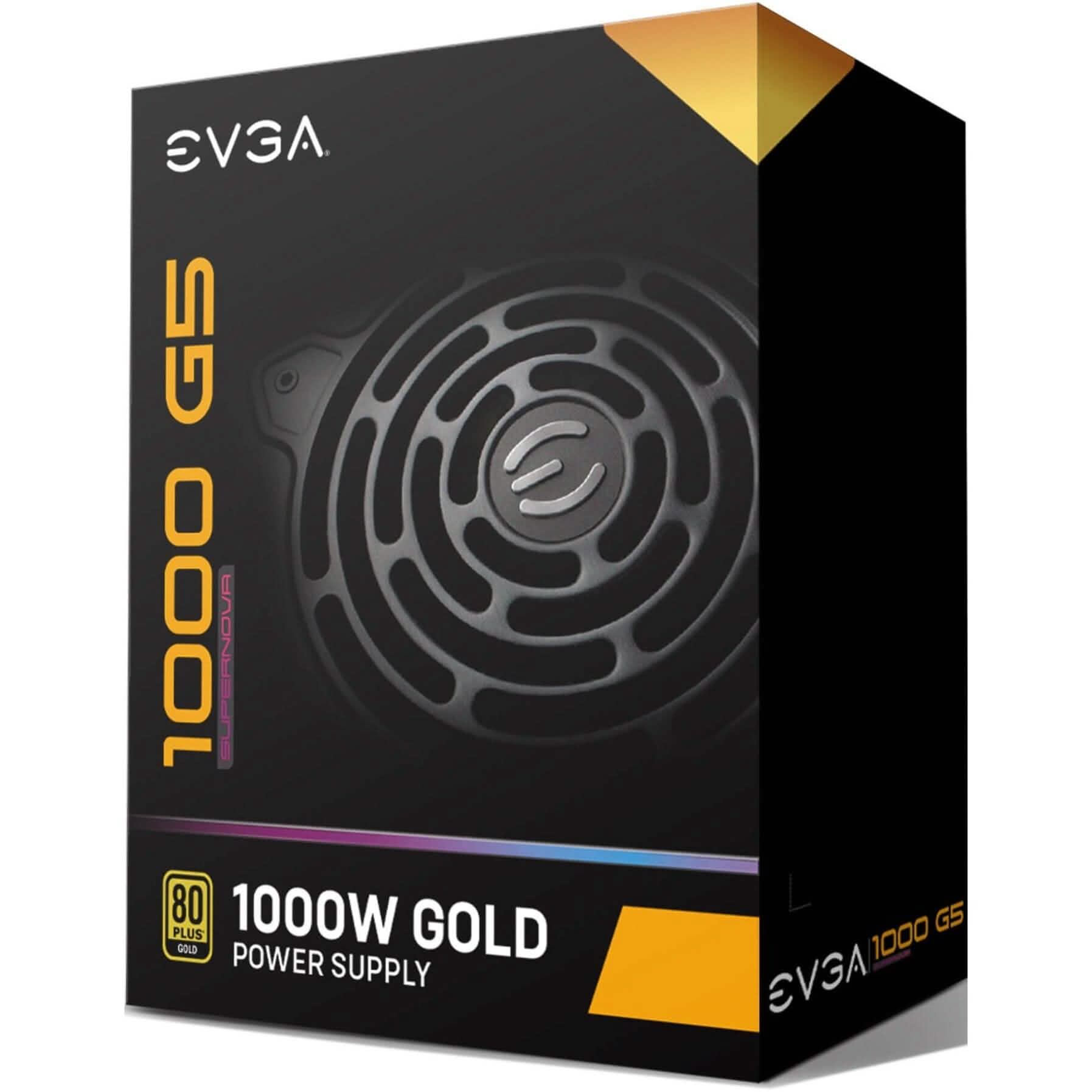 Bloc d'alimentation EVGA SuperNOVA 1000 G5 (220-G5-1000-X1) (reconditionné)