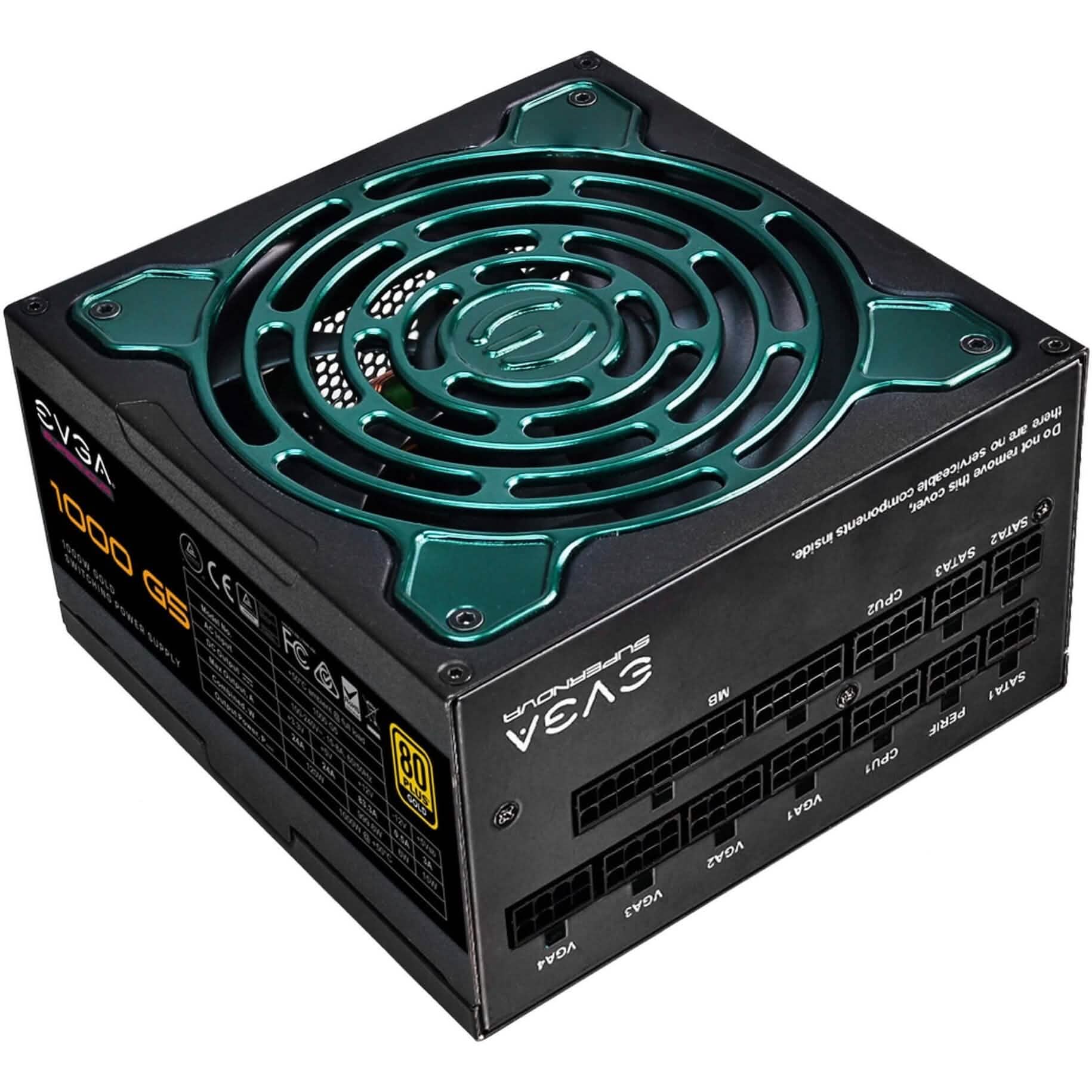 Bloc d'alimentation EVGA SuperNOVA 1000 G5 (220-G5-1000-X1) (reconditionné)