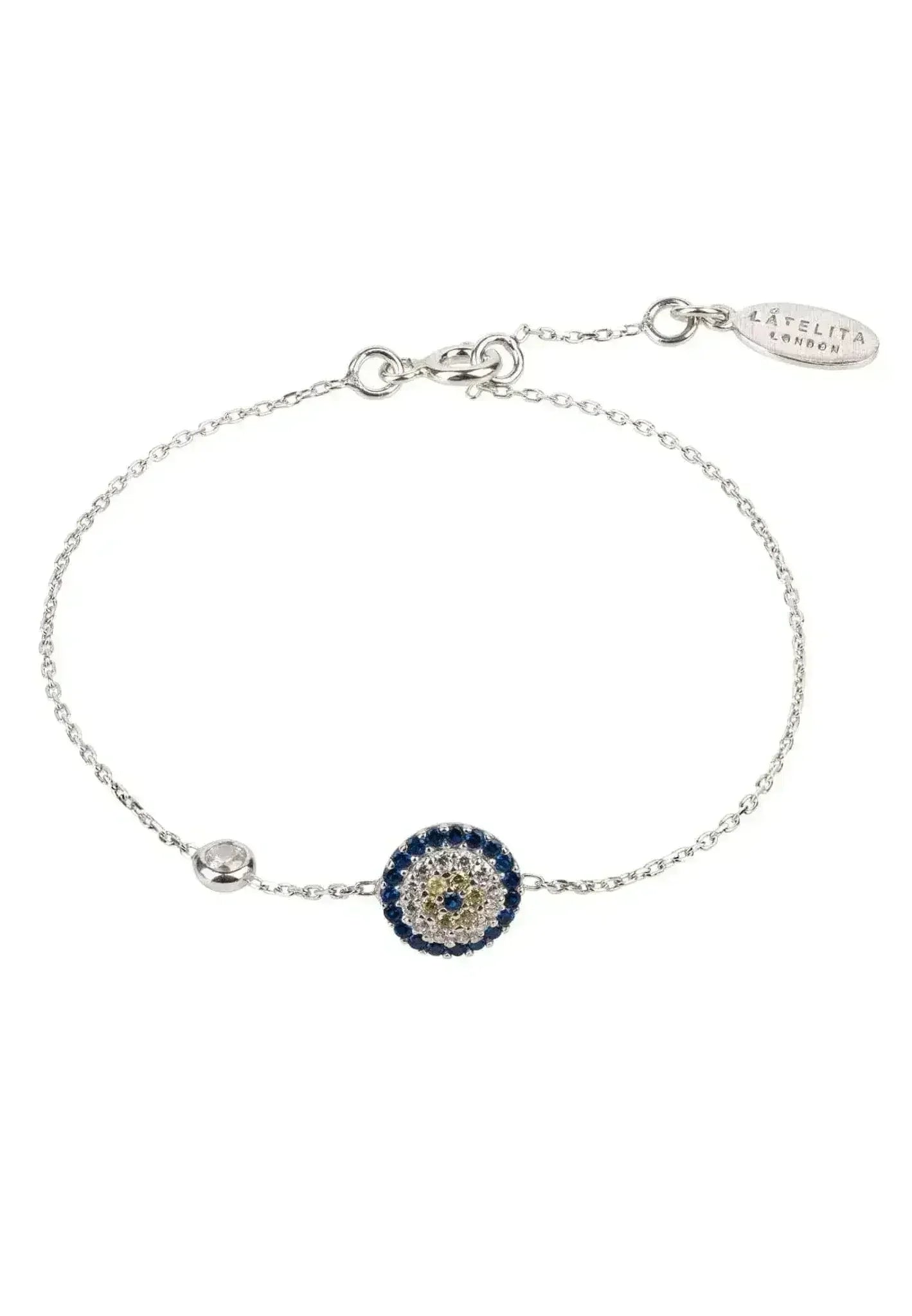 Bracelet Mauvais Œil en Argent Sterling – Argent 925 avec Zircons