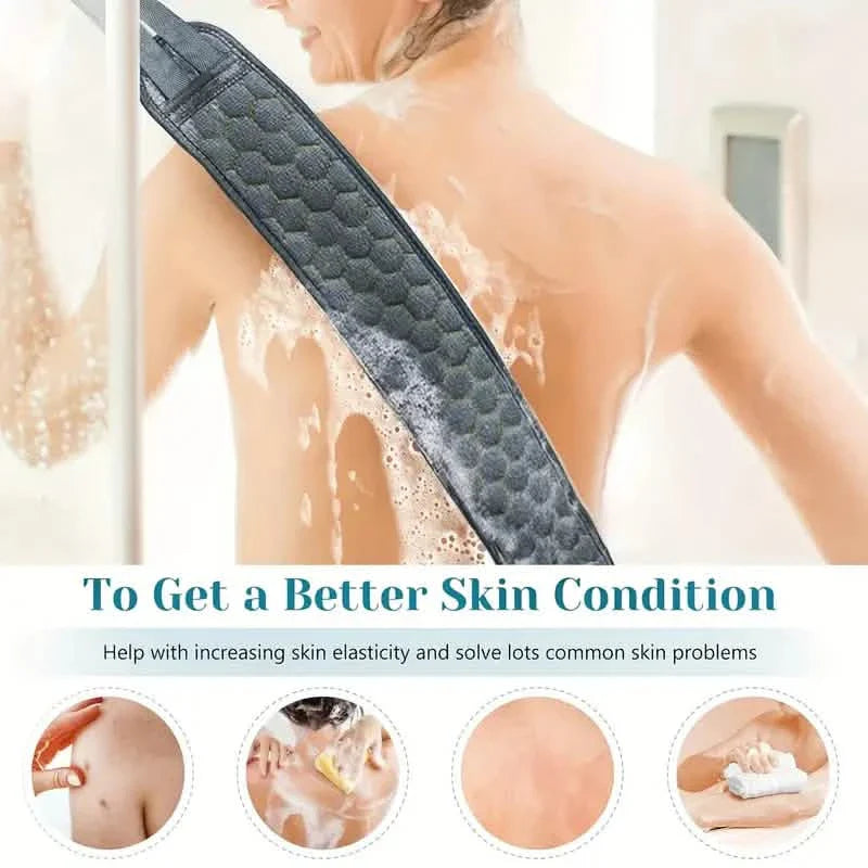 Serviette exfoliante pour le bain