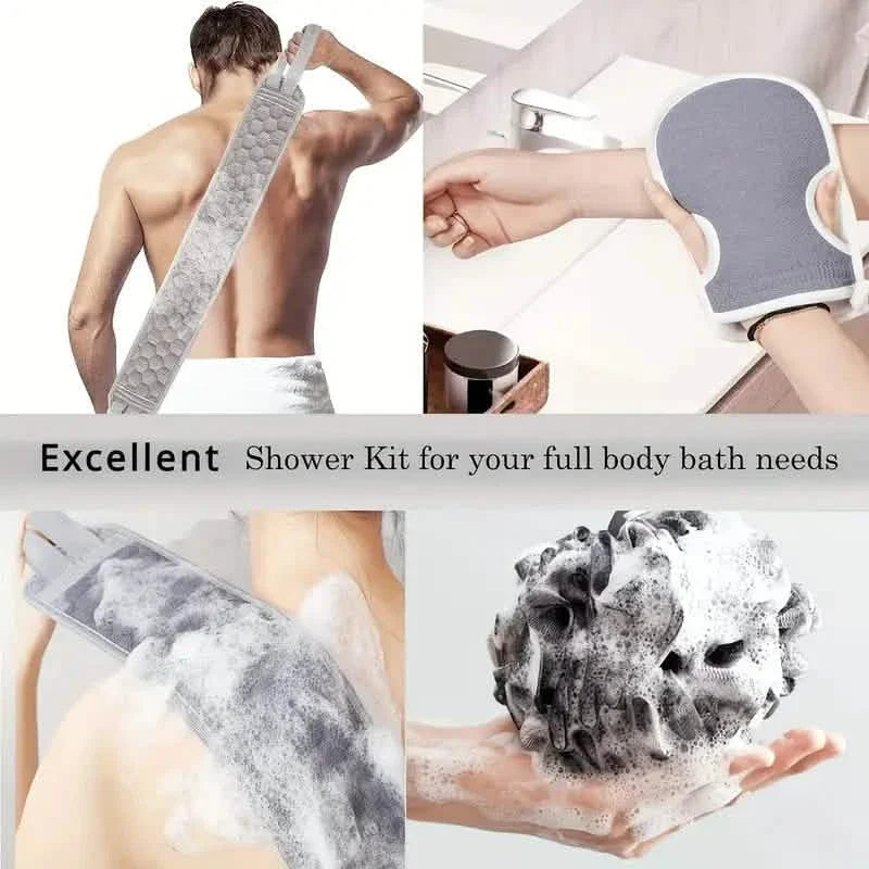 Serviette exfoliante pour le bain