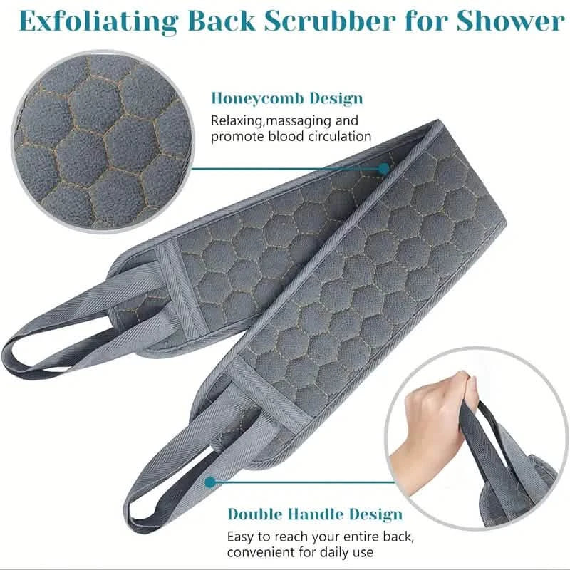 Serviette exfoliante pour le bain
