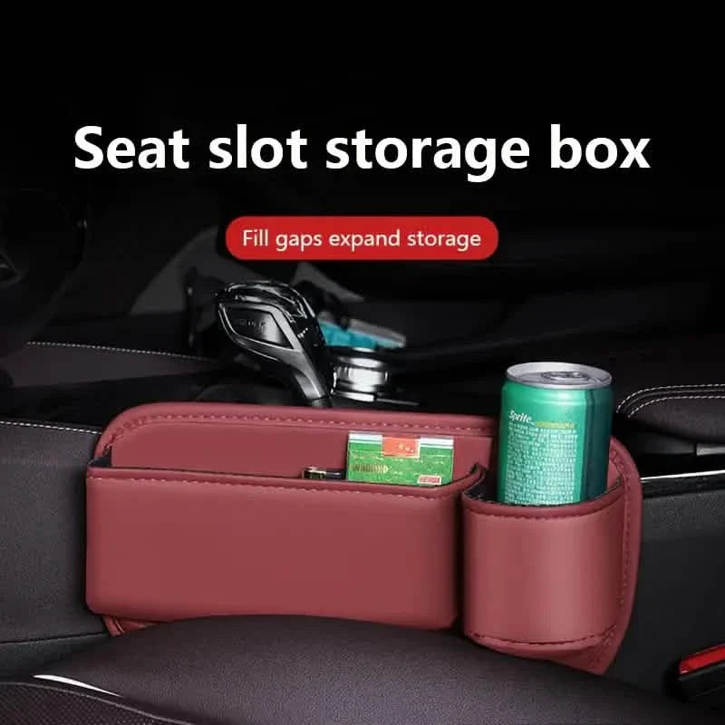 Organisateur de vide de siège de voiture extensible avec porte-gobelet et support de téléphone