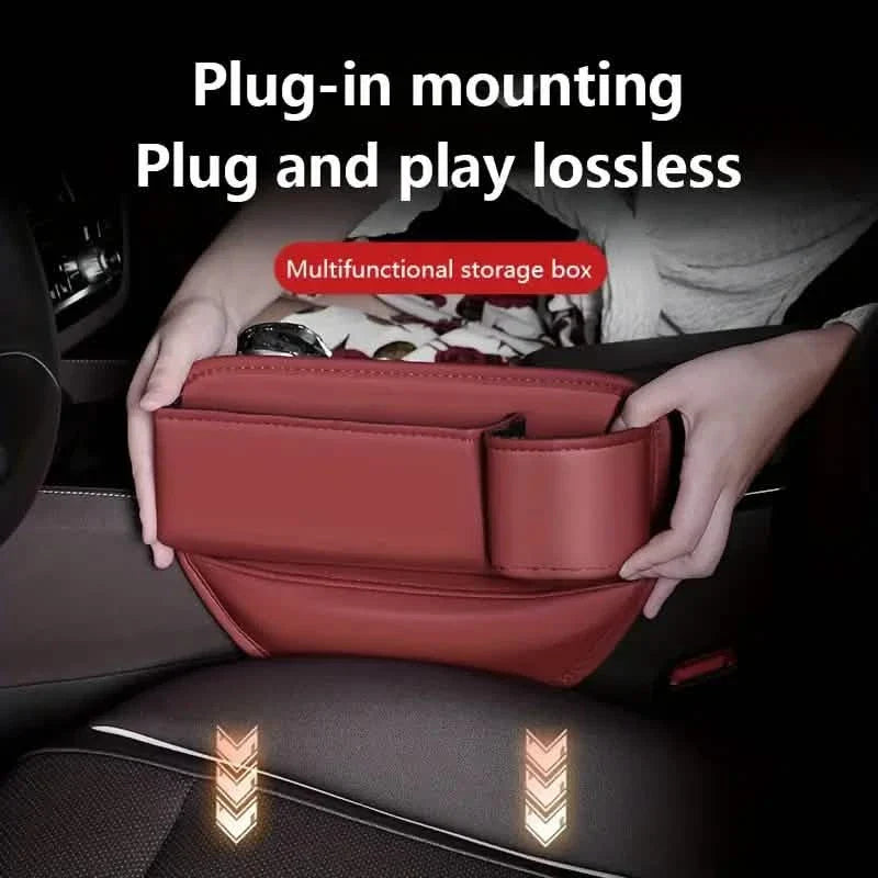 Organisateur de vide de siège de voiture extensible avec porte-gobelet et support de téléphone
