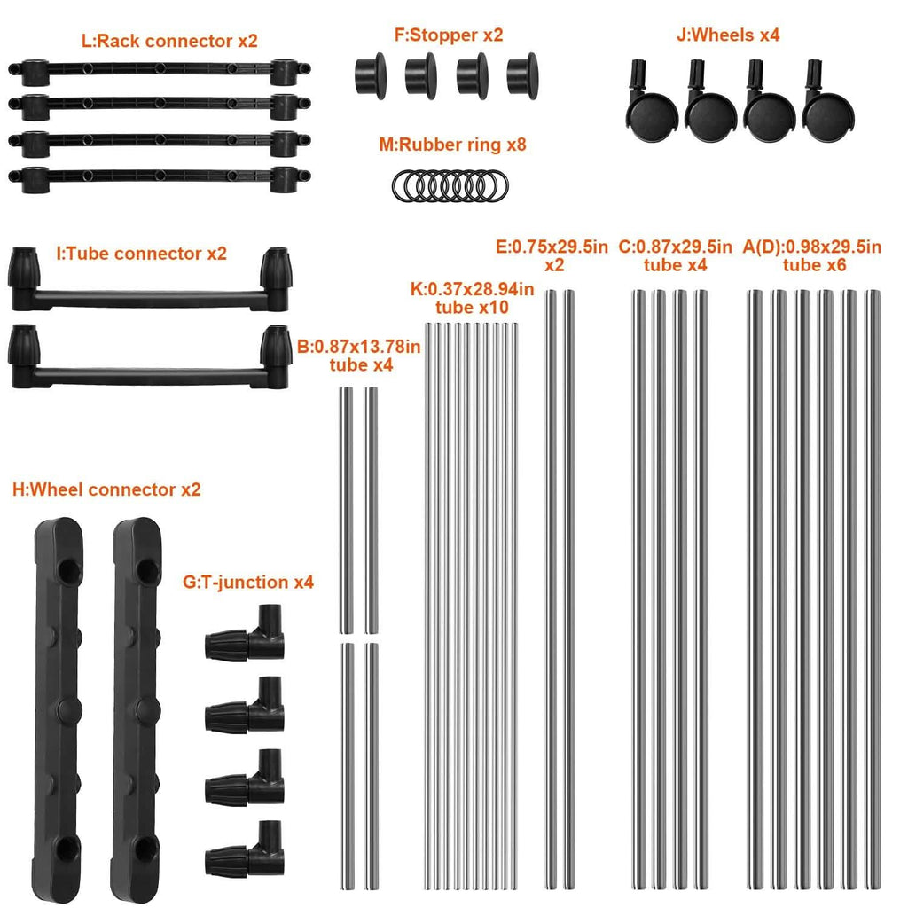 Portant à vêtements extensible