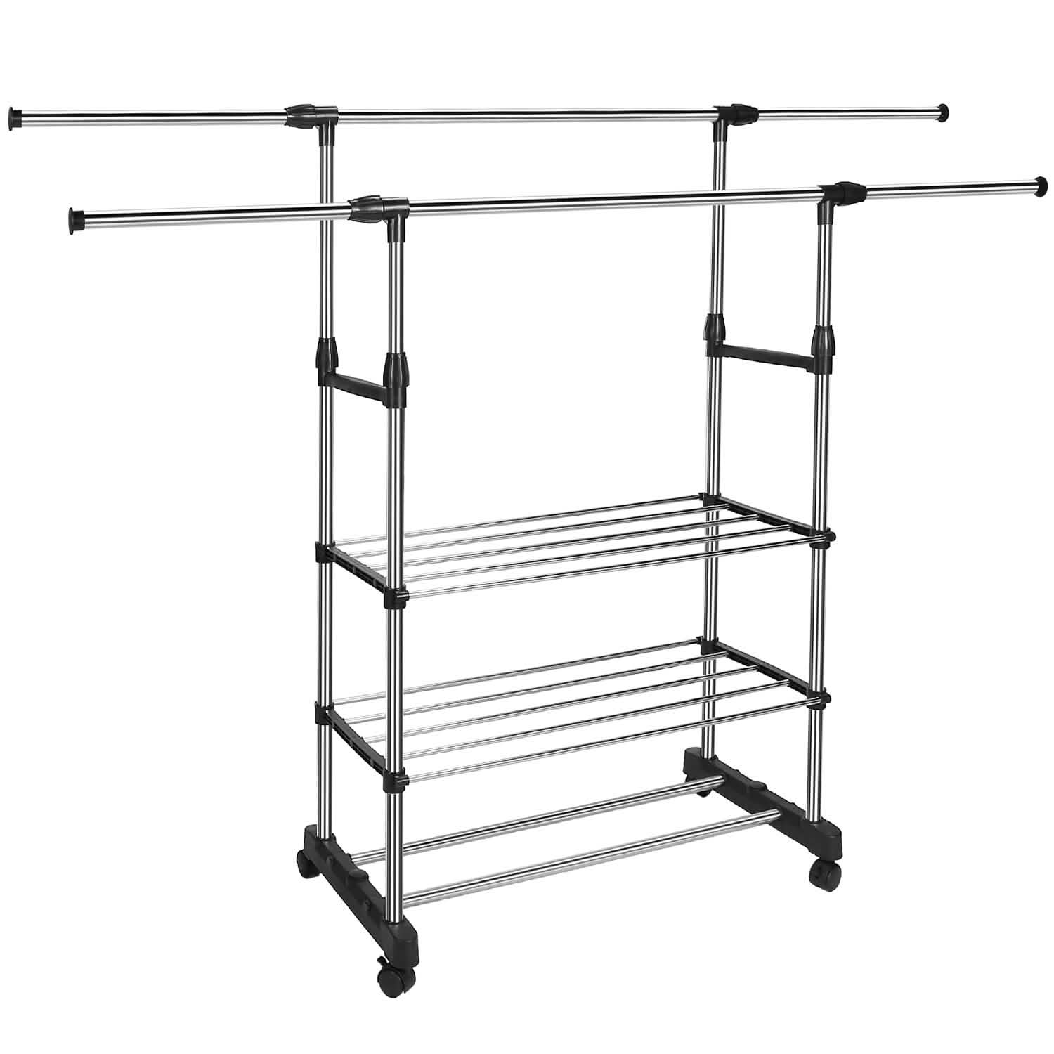Portant à vêtements extensible