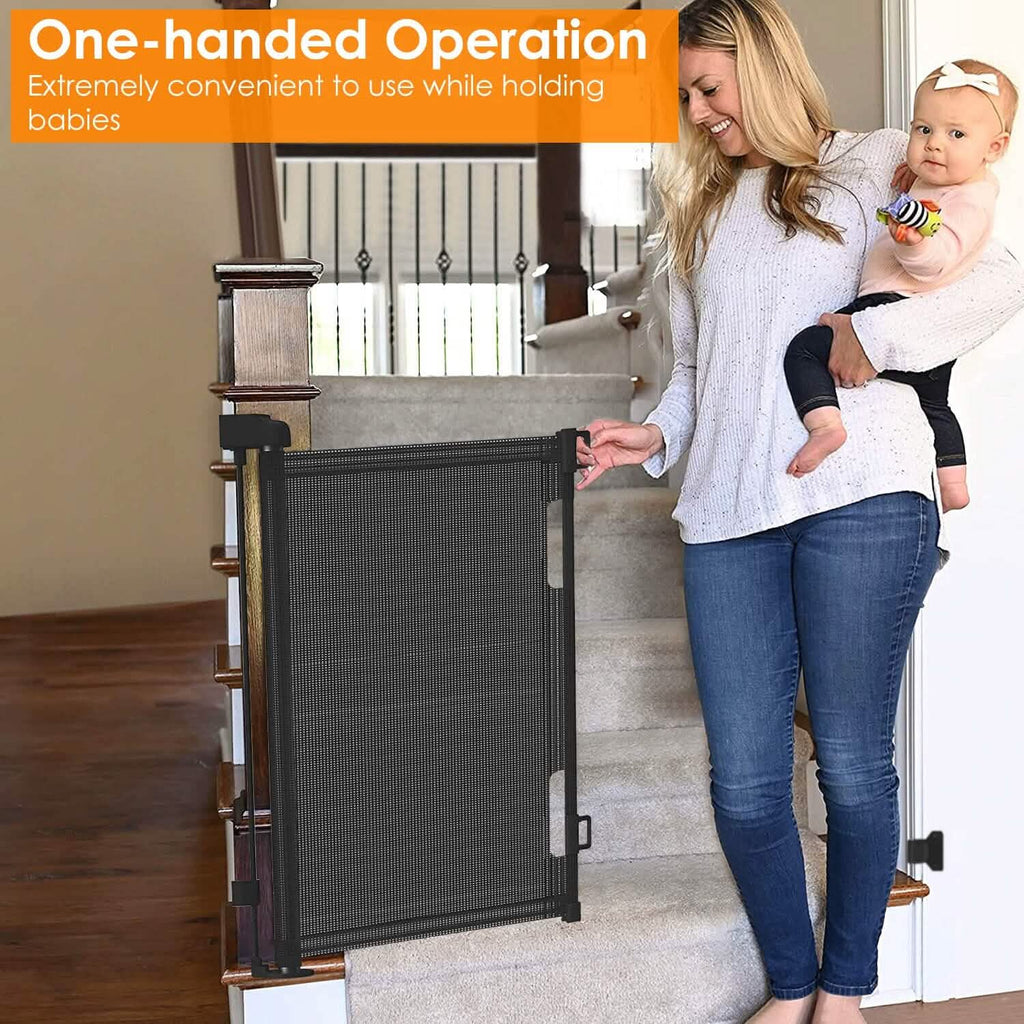 Barrière de sécurité escamotable extra-large pour enfant