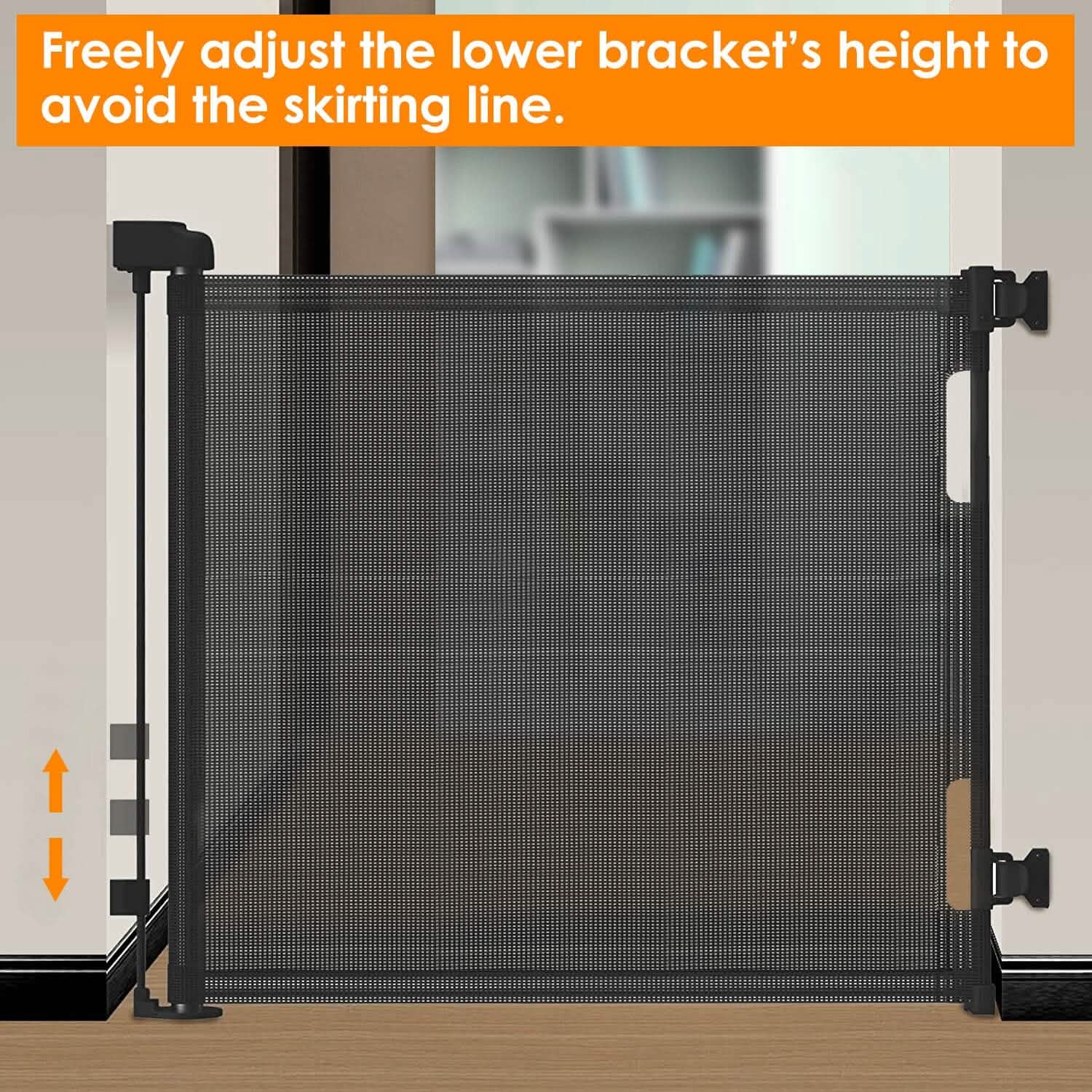 Barrière de sécurité escamotable extra-large pour enfant