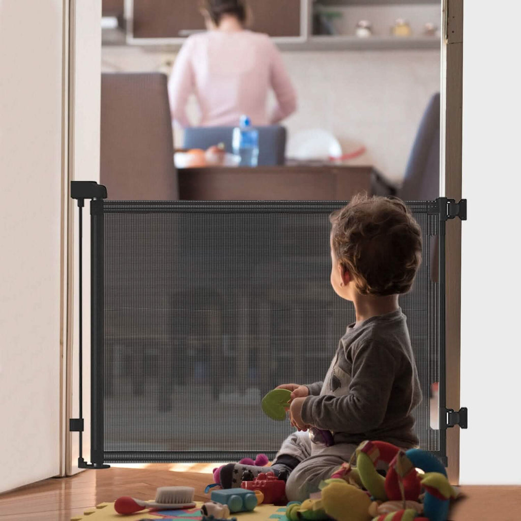 Barrière de sécurité escamotable extra-large pour enfant