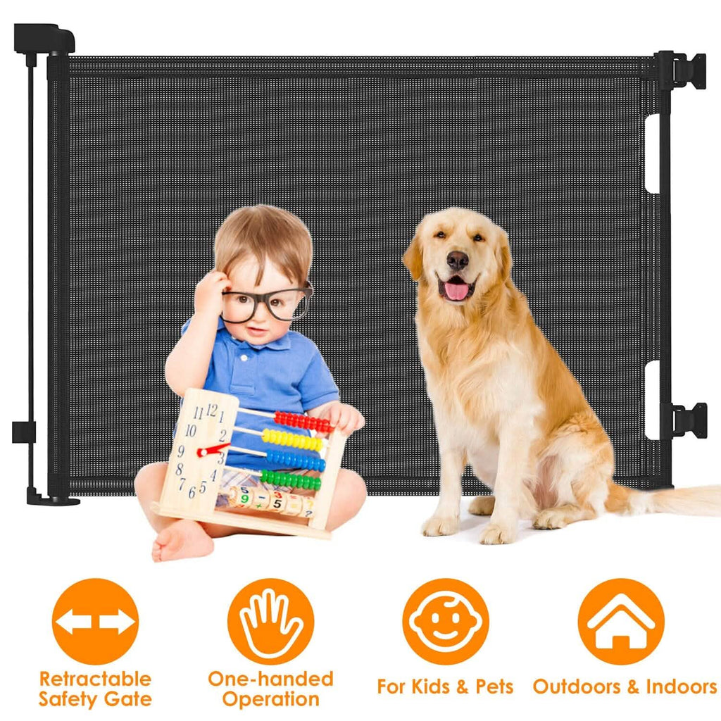 Barrière de sécurité escamotable extra-large pour enfant