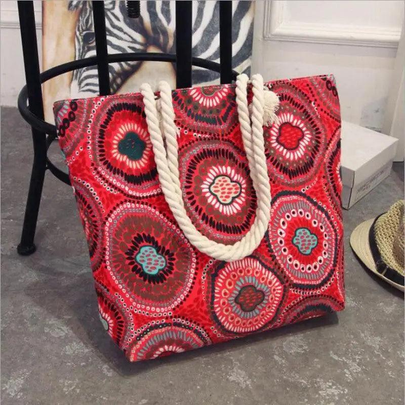 Sac à main pliable accrocheur et tendance pour femme, grande taille, décontracté, motif floral imprimé, en toile, sac à bandoulière graffiti