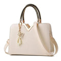 Sac à main pour femme, blanc neige attrayant, avec poche pour téléphone, en cuir, zippé, sacs à bandoulière pour femmes