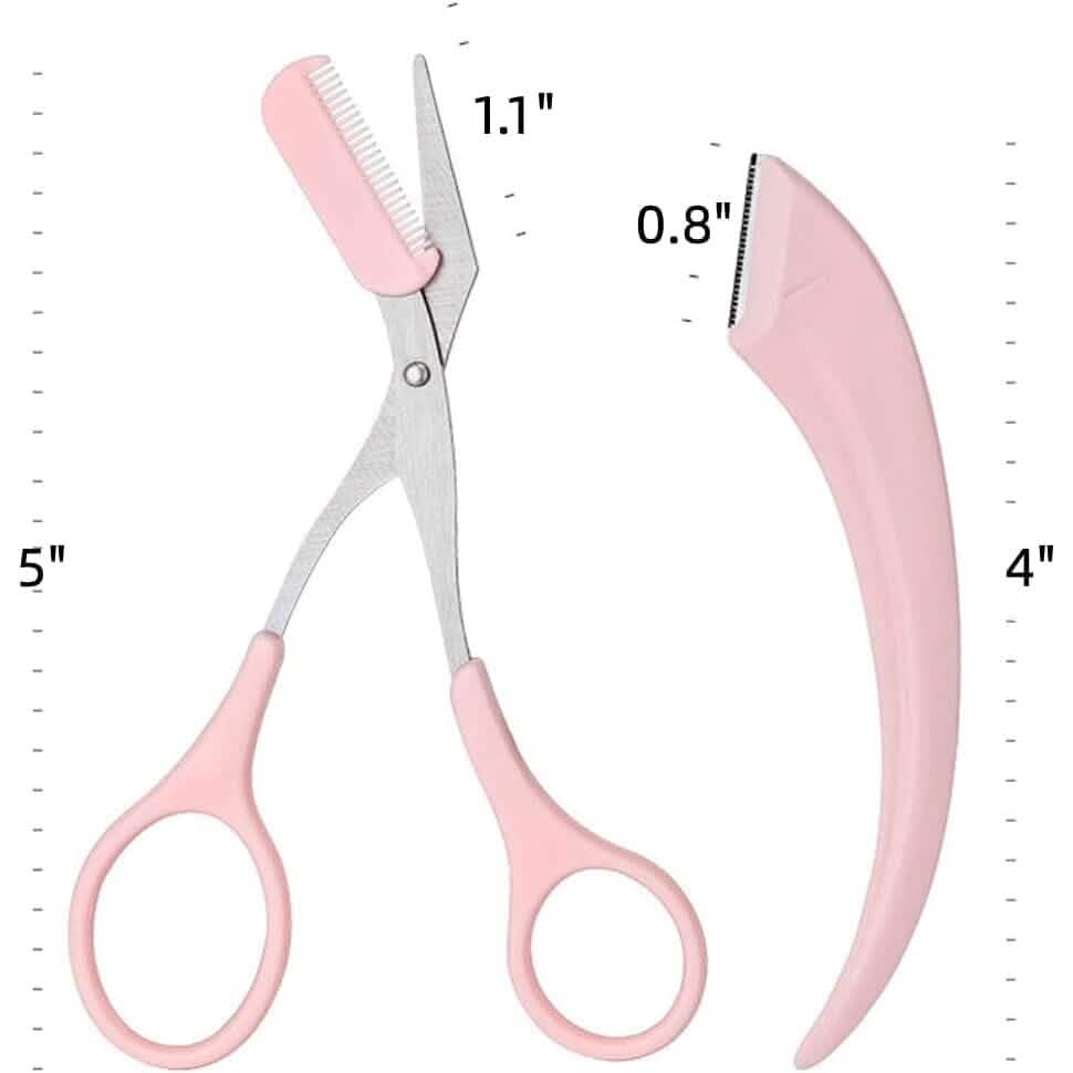 Ciseaux à sourcils avec peigne