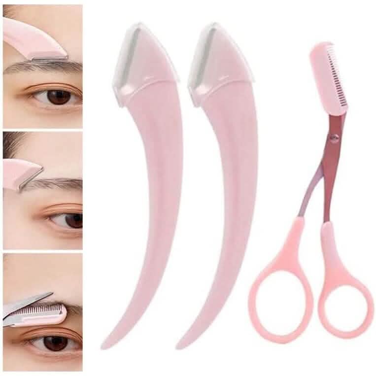 Ciseaux à sourcils avec peigne