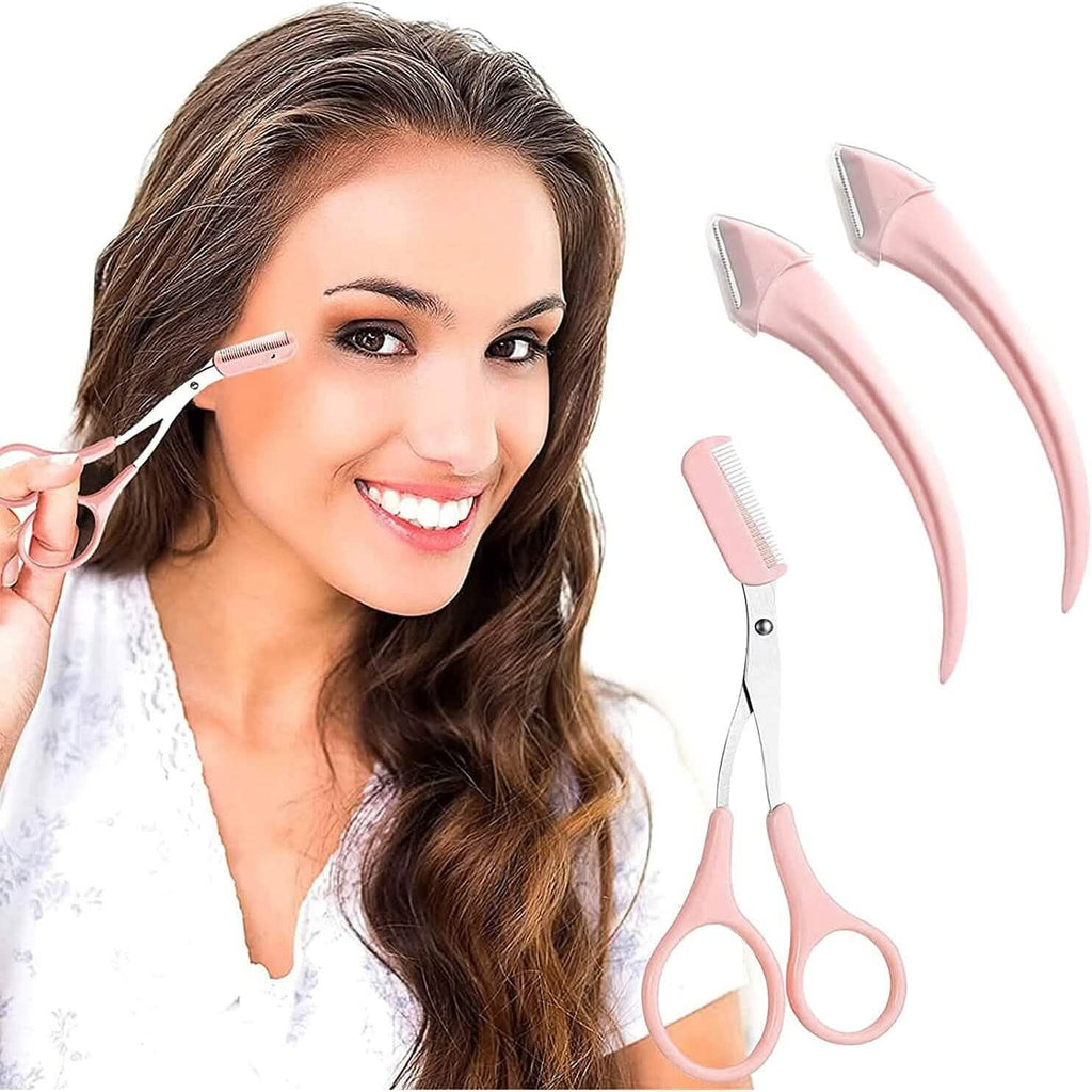 Ciseaux à sourcils avec peigne