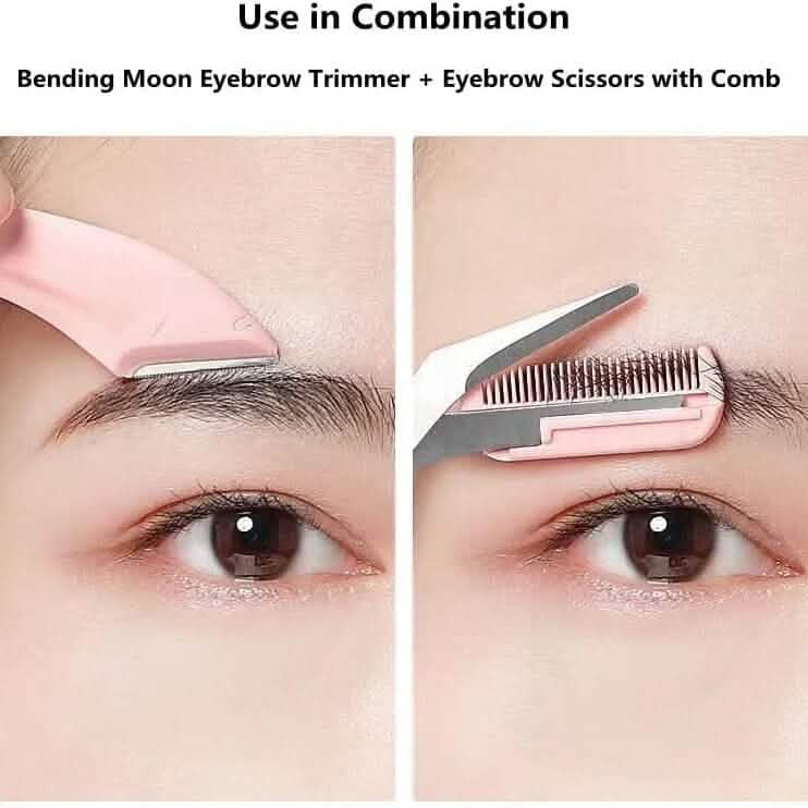 Ciseaux à sourcils avec peigne