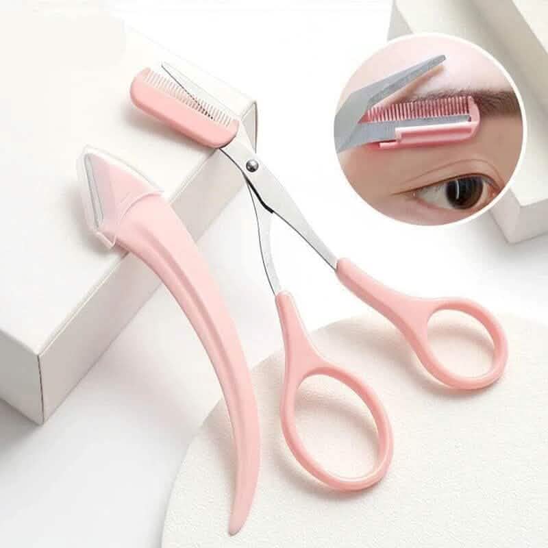 Ciseaux à sourcils avec peigne