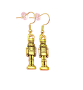 Nutcracker Charm Earrings – Gold or Silver – Gift-Ready Christmas Stocking Stuffer