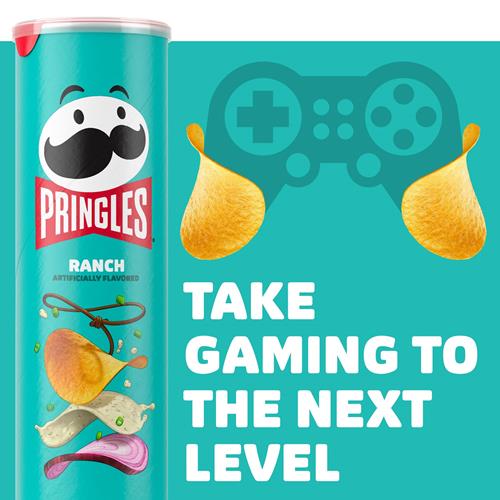 Pringles, croustilles, saveur ranch, 158 g