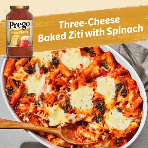 Prego Three Cheese Pasta Sauce, 24 Oz Jar