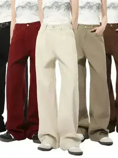 Jeans larges pour homme avec poches