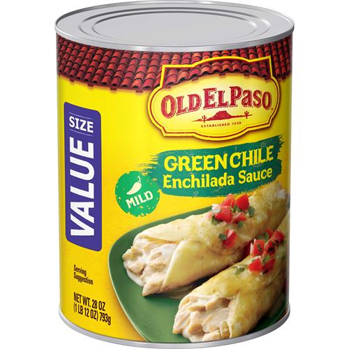 Sauce pour enchiladas aux piments verts doux Old El Paso, format économique, 793 g.