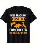 T-shirt imprimé à manches courtes pour homme