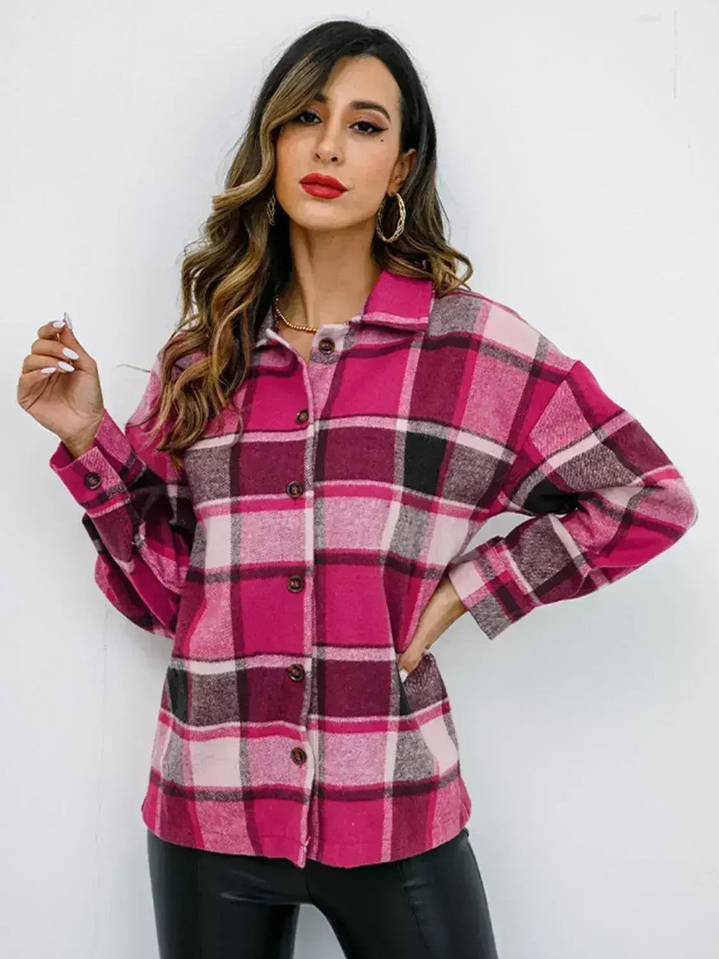 Veste boutonnée couleur citrouille