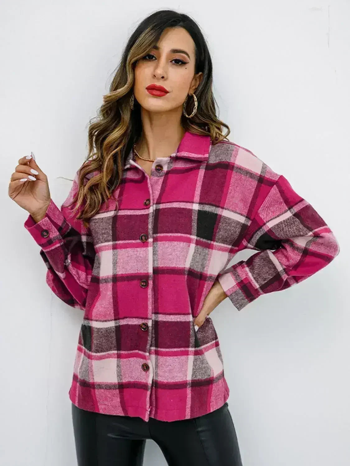 Veste boutonnée couleur citrouille