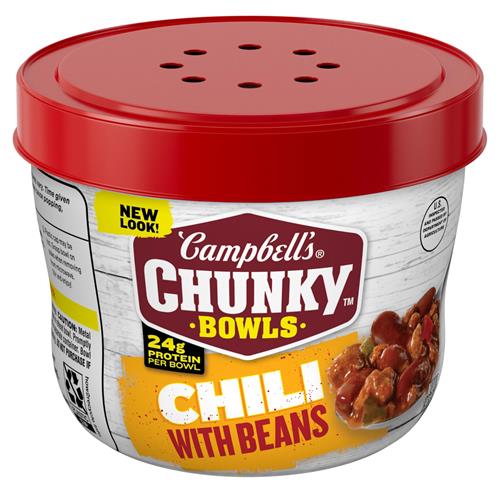 Campbells Chili Épais aux Haricots, Bol Micro-ondable de 432 g