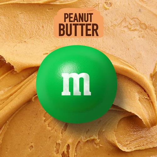 M&M's Beurre de Cacahuète Chocolat au Lait, Format Familial, Sachet de 487,6 g