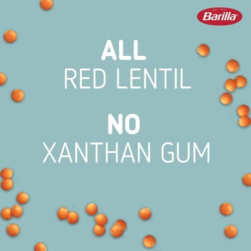 Pâtes Penne aux lentilles corail Barilla, 249 g – Vegan, Sans gluten, Sans OGM & Casher – À base de protéines végétales