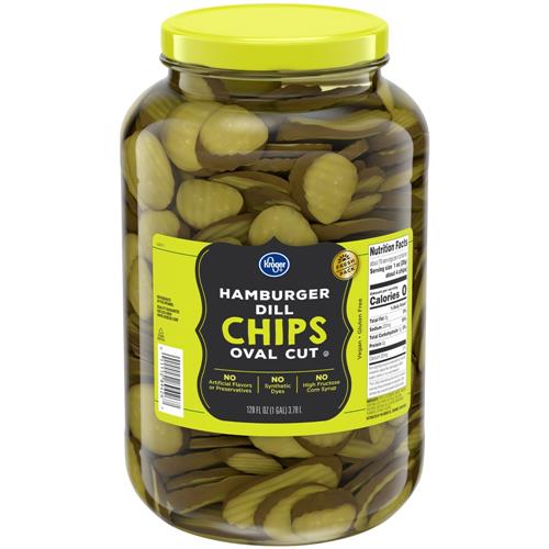 Kroger Cornichons à l'aneth coupés en ovale pour hamburgers 1 gal