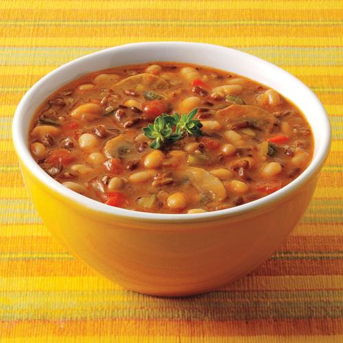 Soupe Amy’S, Soupe végétalienne de légumes campagnards copieuse, sans gluten, à base de riz biologique, de légumes et d'herbes, soupe en conserve, 408 g