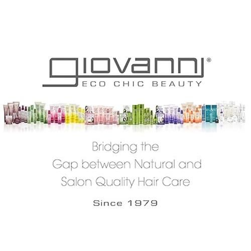Giovanni Eco Chic Frizz Be Gone - Sérum capillaire anti-frisottis super lissant, ajoute de la brillance, fixe la couleur, infusé d'ingrédients botaniques naturels, qualité salon, sans parabènes - 2,75 oz (1 paquet) - Pa