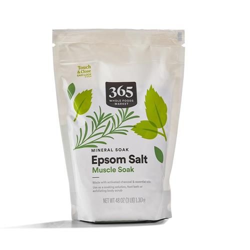 Whole Foods Market, Sel d'Epsom Bain Détente Musculaire, au Charbon Actif et aux Huiles Essentielles, 1,36 kg