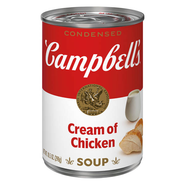 Soupe condensée crème de poulet Campbell's, boîte de 298 g