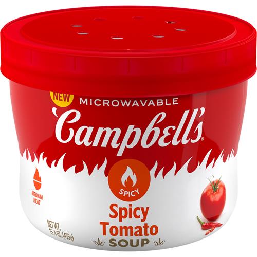 Soupe Tomate Épicée Campbell’s, Bol Micro-ondable 436 g
