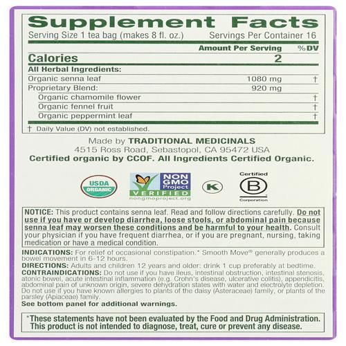 Tisane Camomille Bio Transit Doux Traditional Medicinals, 16 sachets