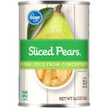 Kroger Canned Pear Slices in Pear Juice 14.5 oz