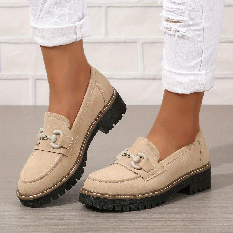 Mocassins Horsebit pour Femme – Élégants Mocassins Plats pour le Travail et le Quotidien