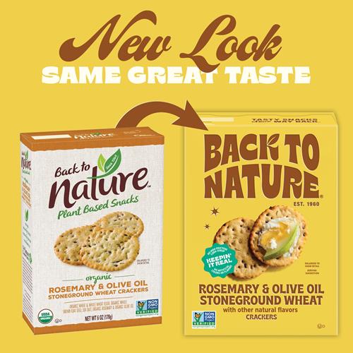 Craquelins de Blé Entier Moulus à la Pierre Retour à la Nature, Romarin & Huile d'Olive - Sans Produits Laitiers, Sans OGM, Faits avec des Grains Entiers & des Graines de Lin, Snacks Délicieux & de Qualité, 140g?