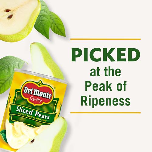 Del Monte Poires Tranchées, Poires Bartlett Au Sirop Épais, 432 g