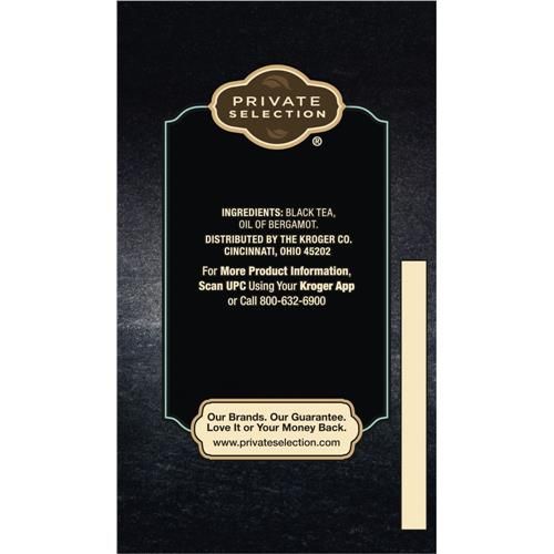 Thé noir Earl Grey Sélection privée 20 sachets