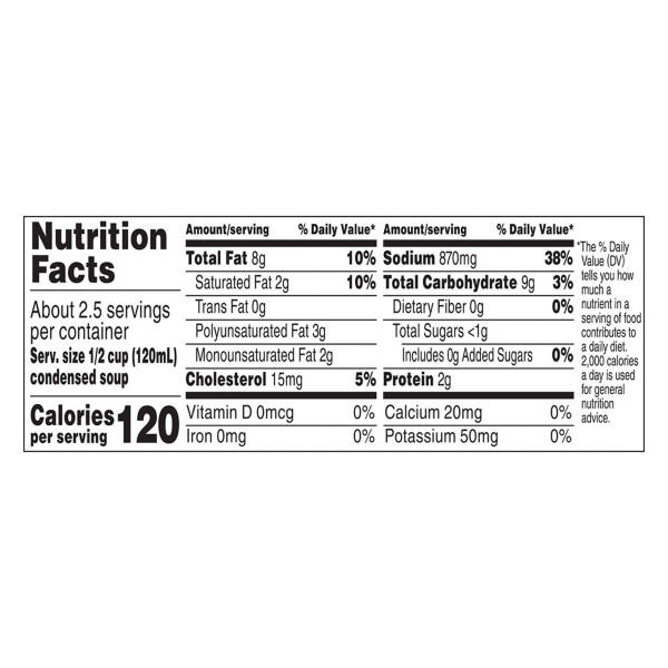 Soupe condensée crème de poulet Campbell's, boîte de 298 g