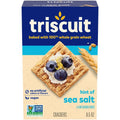 Biscuits Triscuit Blé Entier, Légèrement Salés, Craquelins Végétaliens, Collation Végétalienne, Collation du Midi, 241 g